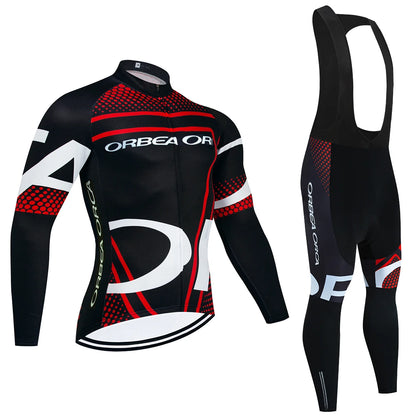 Winter 2025 New Cycling Jersey Team ORBEA ORCA Bike Jacket Pants Men Thermal Fleece Ropa Ciclismo MTB Road Bicycle Clothing
