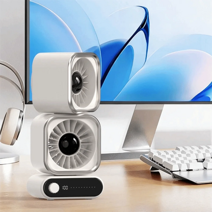 Rechargeable Battery Portable Mini Circulating Fan Quiet Operation Strong Airflow Rechargeable Personal Fan Low-Noise Design