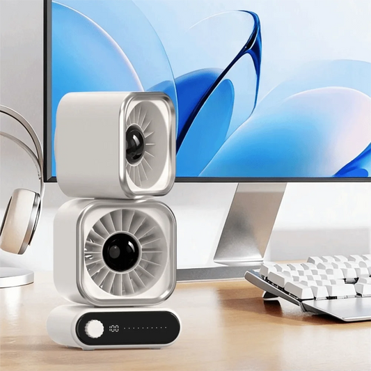 Rechargeable Battery Portable Mini Circulating Fan Quiet Operation Strong Airflow Rechargeable Personal Fan Low-Noise Design