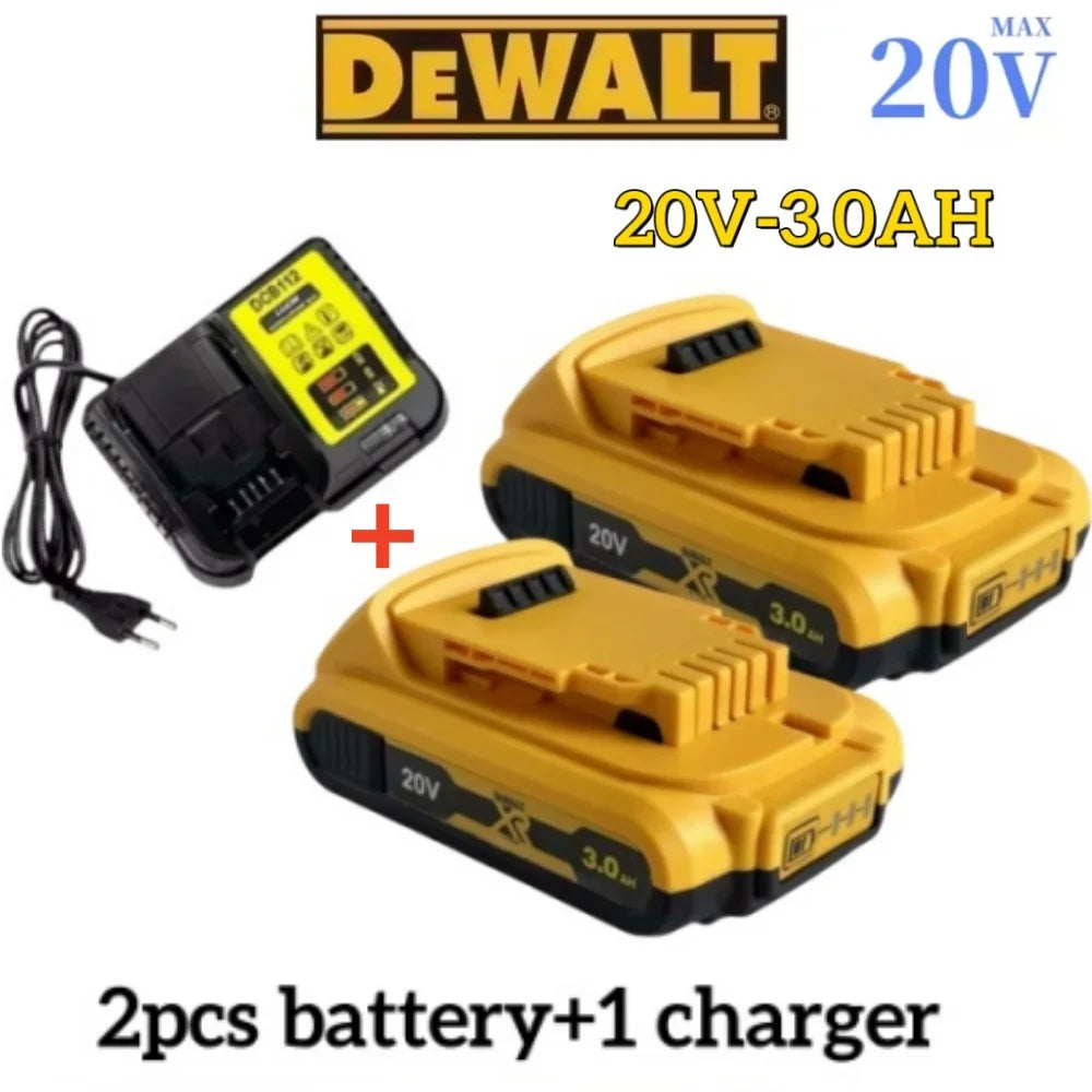 100% for DeWalt 18V 20V Max Lithium Batteries 20V 3Ah DCB203 Li ion Battery ReplacementDCB206 DCB205 DCB204 DCB200Power Tools