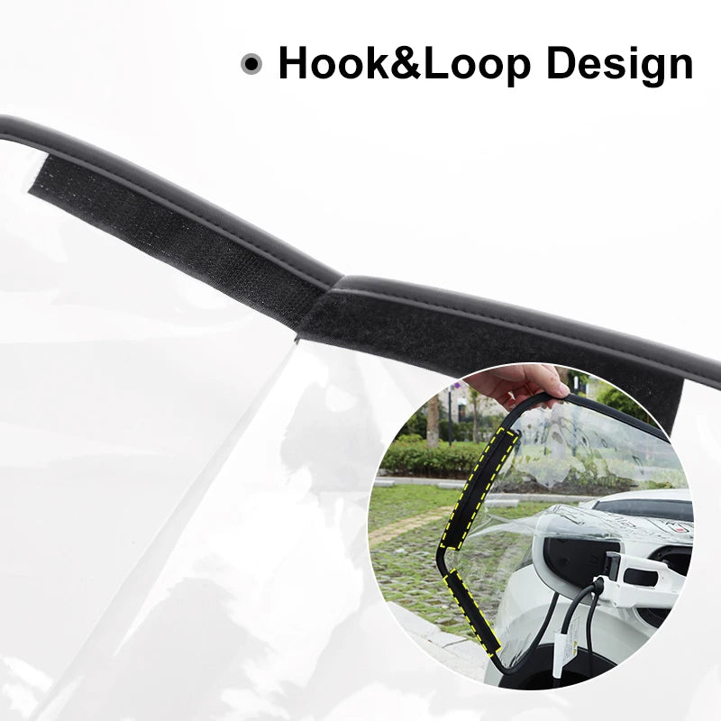 Auto Car EV Charger Plug Port Snow Rain Cover Magnetic Adhesion Waterproof Dustproof Chargering Protector for Electric Vehicles