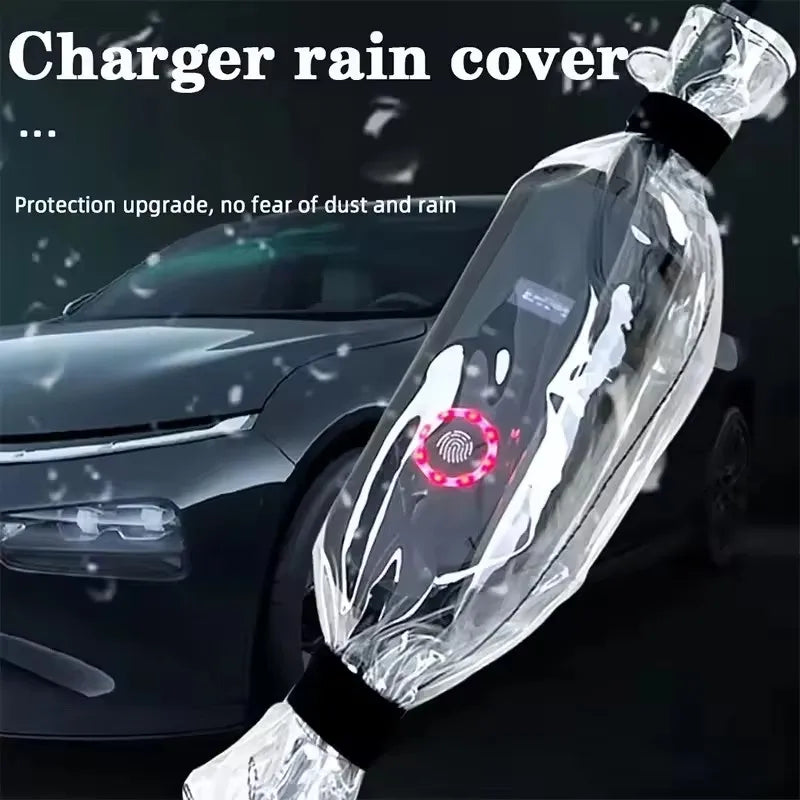 Waterproof Electric Car Charger Rain Cover Dustproof Protector Bag for EV Charging Plug Control Box Outdoor