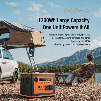 Portable Power Station,Outdoor Energy Storage Power Supply,Lithium Battery Solar Generator,Emergency Power Source for Car