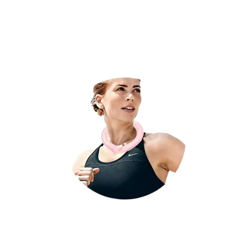 Summer Outdoor Ready Neck Cooling Tube and Ice Ring Reusable for Instant Cool Relief
