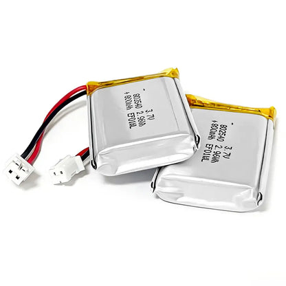 Lithium Battery Li Polymer Batteries 800mAh 3.7V 802540 Lipo 082540 for Flashlight Remote Controller Handheld Fans 1pcs-10PCS