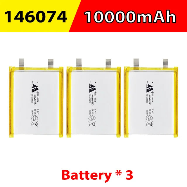3.7V 10000mAh 146074 Lithium Polymer Battery 1376074 Lipo Li-Po Rechargeable Batteries for Diy Power Bank Laptop Hand Warmer