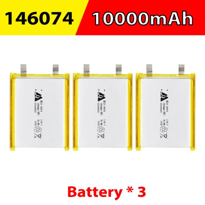 3.7V 10000mAh 146074 Lithium Polymer Battery 1376074 Lipo Li-Po Rechargeable Batteries for Diy Power Bank Laptop Hand Warmer