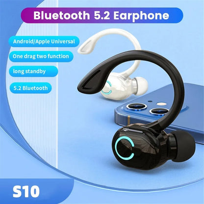 Ear-Hook Wireless Headphone HiFi Stereo Waterproof Handsfree With Mic Wireless Audio Accessories For Mobile Phone Business Calls