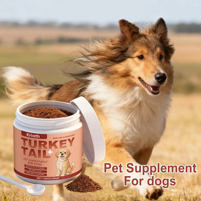 100g Dog Immune Support Supplement – Daily Immunity Defense, Promotes Healthy Immune System Function for Breeds, Easy-Mix Powder
