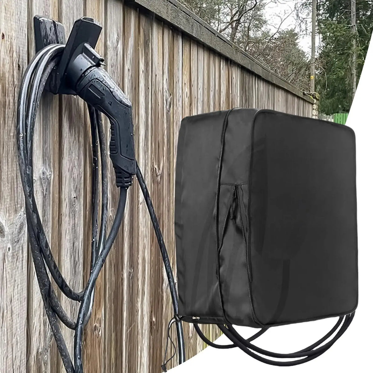 EV Charging Station Cover Charger Station Protector Box Waterproof Bag for Building Outdoor Public Campus Garage Shopping Mall