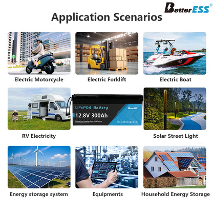 New 12V 24V 100Ah 200Ah 300Ah 400Ah LiFePo4 Battery Pack Lithium Iron Phosphate Batteries for Solar Energy Storage System RVHome