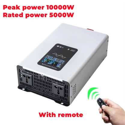 Inverter 12v 220v Pure Sine Wave 8000W 10000W 12000W DC 12V 24V 48V 60V 72V To AC 110V 220V Converter RV Vehicle Solar Inverters