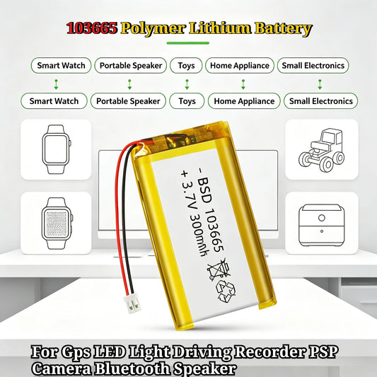 3.7V Lipo Battery 3000Mah PL103665 Lithium Polymer Batteries for T114 V2 LoRa 32 V3 Dev-board LoRa LED Light Driving Recorder