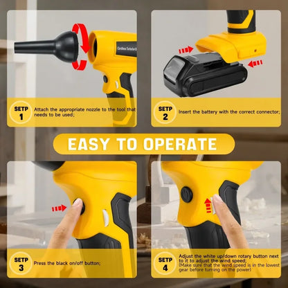 Power Tools Accessories for Dewalt 20V Battery Brushless Electric Turbo Jet Gun Handheld Fan Computer Keyboard Cleaning Tools