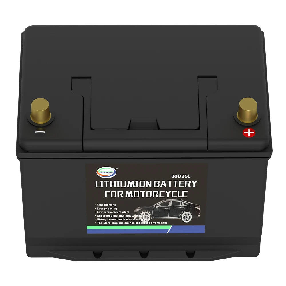 Car Battery 12V LiFePO4 Lithium Iron Phosphate Deep Cycle Built-in BMS 20Ah 40Ah 80Ah 100Ah High-Performance Automotive Battery