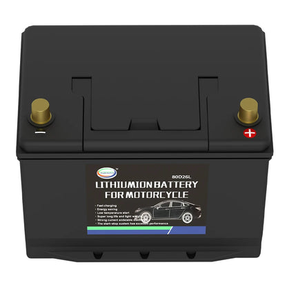 Car Battery 12V LiFePO4 Lithium Iron Phosphate Deep Cycle Built-in BMS 20Ah 40Ah 80Ah 100Ah High-Performance Automotive Battery