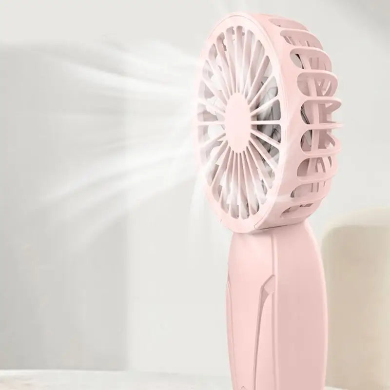 J1HF Rechargeable Portable Fan Handheld Fan Cooling Fan Small Pocket Fan 3 Speed for Office Outdoor Camping Travel