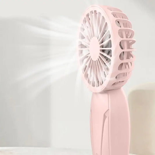J1HF Rechargeable Portable Fan Handheld Fan Cooling Fan Small Pocket Fan 3 Speed for Office Outdoor Camping Travel