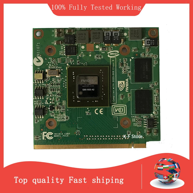 For GeForce 8400M GS 8400MGS DDR2 128MB Graphics Video Card for Acer Aspire 5920G 5520 5520G 4520 7520G 7520 7720G Free Shipping