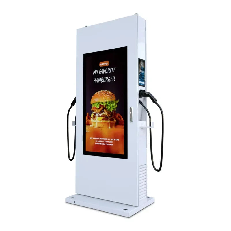 Customized Ev Charging Station Portable Environmental Friendly Dc 22Kw Ev Charger Advertising Screen Charging Station for USA