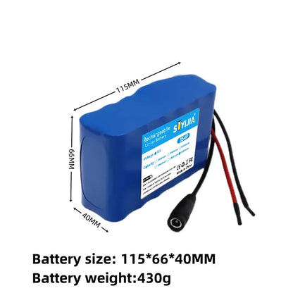 Batterie Lithium-ion 3s4p 12V 12ah 18650, 28000mAh DC12.6V, Batterie Rechargeable De Très Grande Capacité Avec BMS + Chargeur
