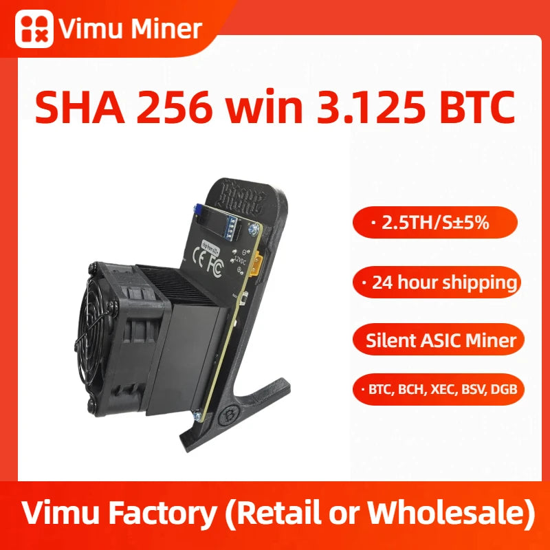 Reliable Bitaxe 801 Bitcoin Solo Miner｜2.55TH/s Dual BM1370 ASIC Chip｜Open-Source Low-Noise BTC Mining Machine