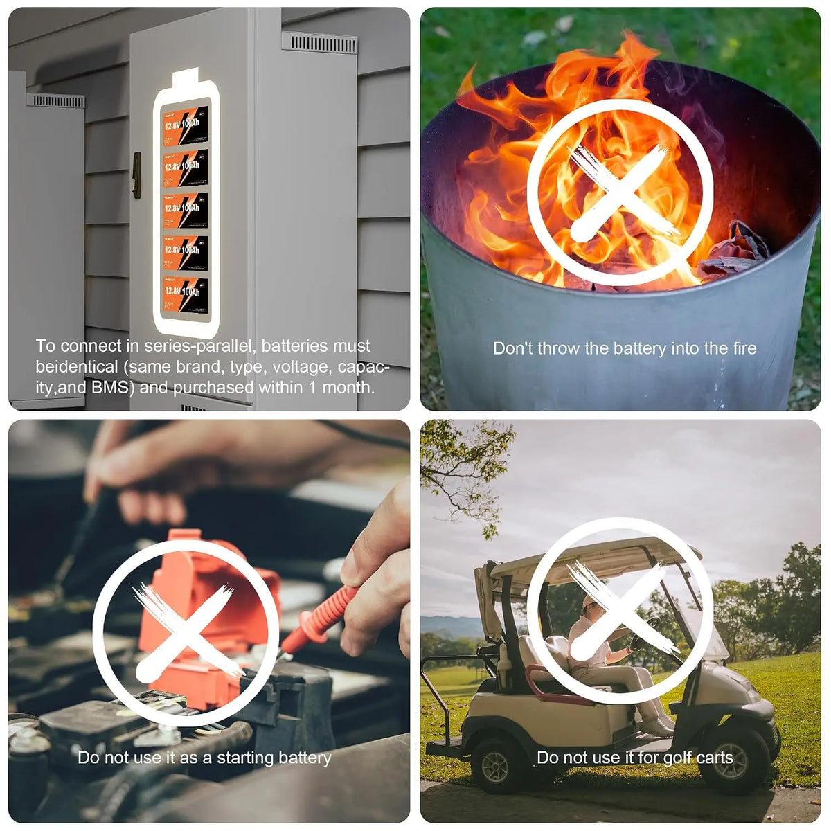 12V 200Ah LiFePO4 Lithium Battery Built-in 200A BMS 15000+ Deep Cycle | 2560Wh Low Temp Protection Rechargeable, Customized