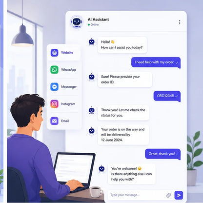 Smart AI Chatbot Software Automated Customer Lead Management Real-Time Internet Conversation Stock Available Linux/Mac/