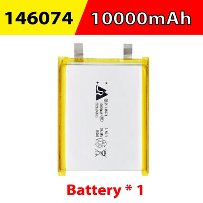 3.7V 10000mAh 146074 Lithium Polymer Battery 1376074 Lipo Li-Po Rechargeable Batteries for Diy Power Bank Laptop Hand Warmer