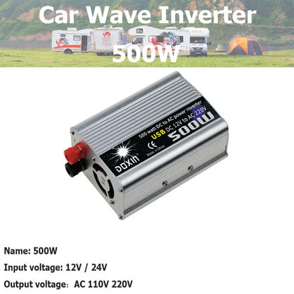Car Wave Inverter DC 12V 220V 24V 110V AC 300W 500W 800W 1000W 1500W 2000W Inversor Car Adapter Power Solar Inverter Converter