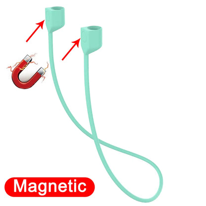 Magnetic Anti-lost Rope Strap Silicone Earphones String for Airpods Huawei Freebuds 3 Wireless Bluetooth Headphone Neck Straps