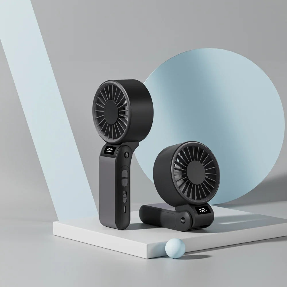 Portable High speed fan Mini Fan 3000mAh Rechargeable Battery USB Fan Foldable Handheld Fan for Outdoor fan