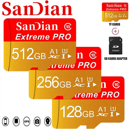 128GB Memory Card Flash Cards Reliable Micro TF Card SD High Speed Memory Sd Cards Class10 Storage Card for PC/Smartphone
