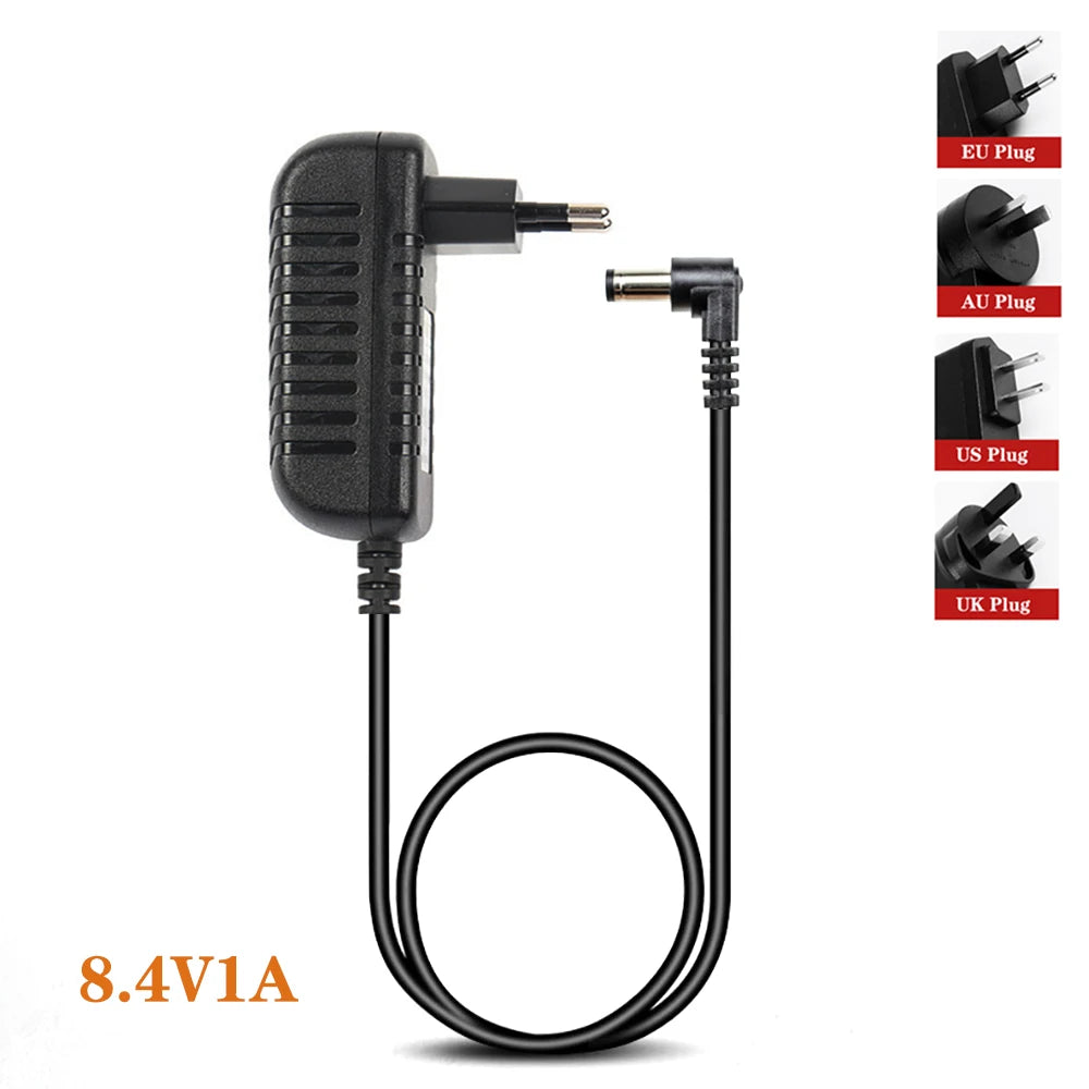 4.2V 8.4V 12.6V 16.8V 21V 25.2V 29.4V 1A 2A 3A 18650 Lithium Battery Charger for Lithium Battery Pack 90 Degree Elbow