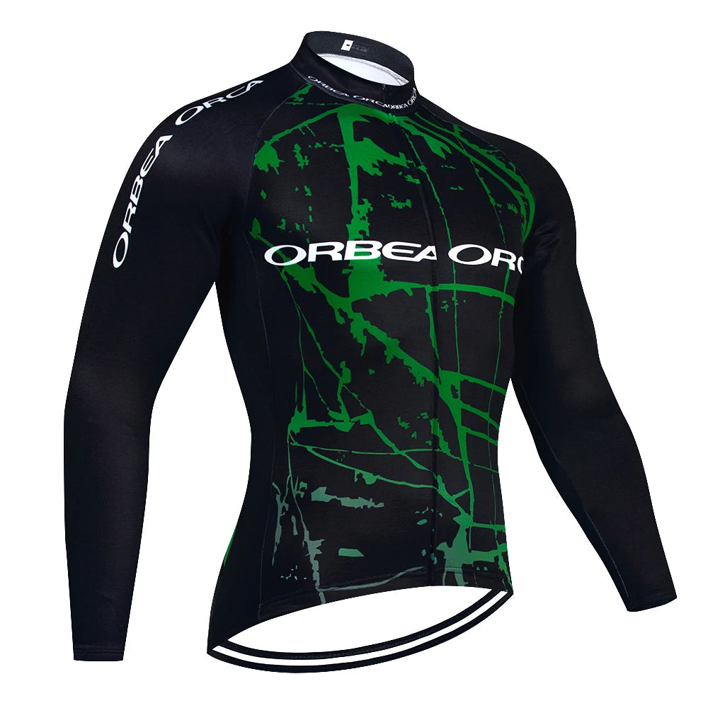 Winter 2025 New Cycling Jersey Team ORBEA ORCA Bike Jacket Pants Men Thermal Fleece Ropa Ciclismo MTB Road Bicycle Clothing