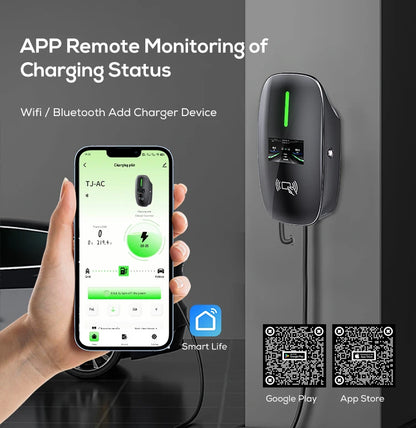 Lifl Electric Vehicle Wall Charger Fast Charging Station Type2 GBT for Electric Cars Wall-Mounted EV Charging Station