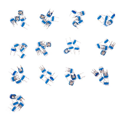 65PCS Trimmer Potentiometer RM063 Adjustable Resistance 100R~1M Potentiometers 1K 5K 10K 20K 50K  Variable Resistors 100K 1M
