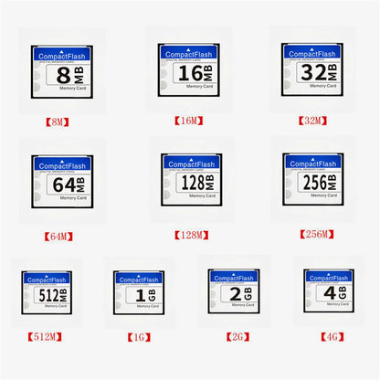 High Quality CF Card 8MB 16MB 32MB 64MB 128MB 256MB 512MB 1GB 2GB 4GB 8GB 16GB 32GB 64GB Industrial Compact Flash Card