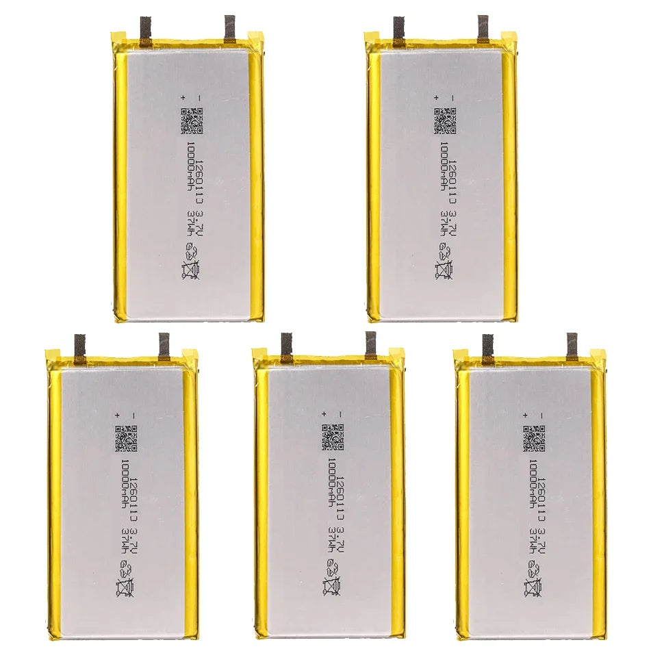 10000mAh 3.7V 1260110 Polymer Lithium Ion Li-ion Rechargeable Battery for Power Bank GPS Tablet E-book Batteries
