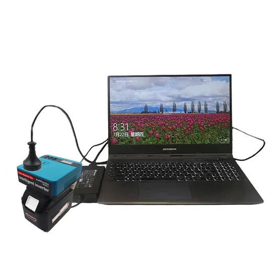 220V Multifunction Intelligent Lithium Battery Inverter Outdoor Work Inverter for Makita for Milwaukee for DeWalt  for Dayi