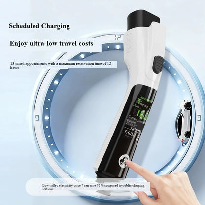 16A 3.5kW Portable EV Charging Gun, Type 2 EU Standard with UK 13A Plug, 2-in-1 Charger  V2L Discharger for Electric Vehicle