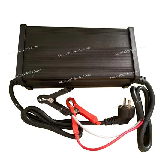 54.6V/58.4V/58.8V 20A Lithium Battery Charger - Compatible with 48V 16S 3.2V LiFePO4 and 13S/14S 3.7V Battery Packs