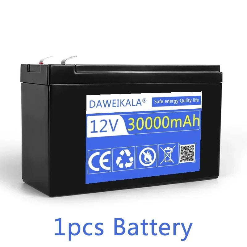 12V 30Ah lithium battery18650 Battery pack12.6V 3A charger for Energy storage batteries, lighting, electric vehicles, outdoor
