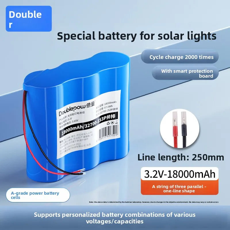 32700 lithium iron phosphate battery pack 3.2V mobile power supply 6.4 garden light street light 12.8V lithium battery