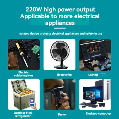 New Intelligent Inverter Portable Inverter Mobile Power Supply For Laptops Fans Outdoor Small Refrigerators And Other Appliances
