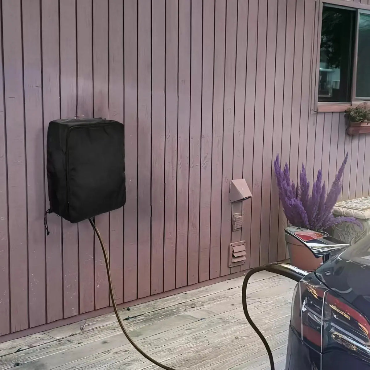 Car Charging Station Dust Cover, EV Charger Cover, Charging Station Hood, Adjustable Size Zipper Waterproof and Dust-Proof Cover