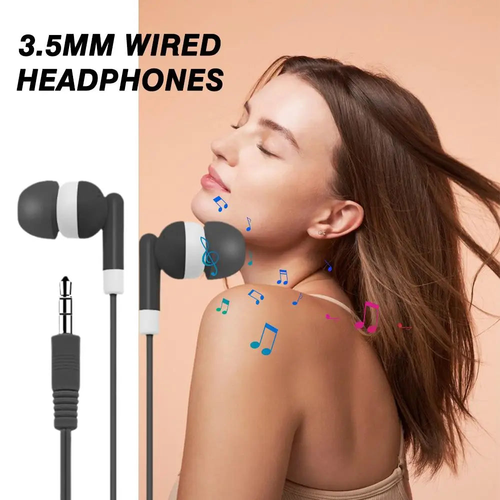 Earphone Color In Ear Wired Music Without Microphone Mobile Universal Tablet 3.5mm MP3/MP4 Earphones Earplugs S3V8