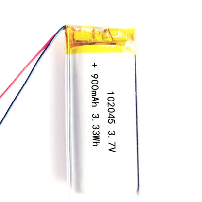 3.7V 900Mah 102045 Li-Ion Li-Polymer Li Battery 2.0 JST 2Pin For MP3 DVD TABLET POWER BANK CAMERA GPS MP4 CHARGING POWER
