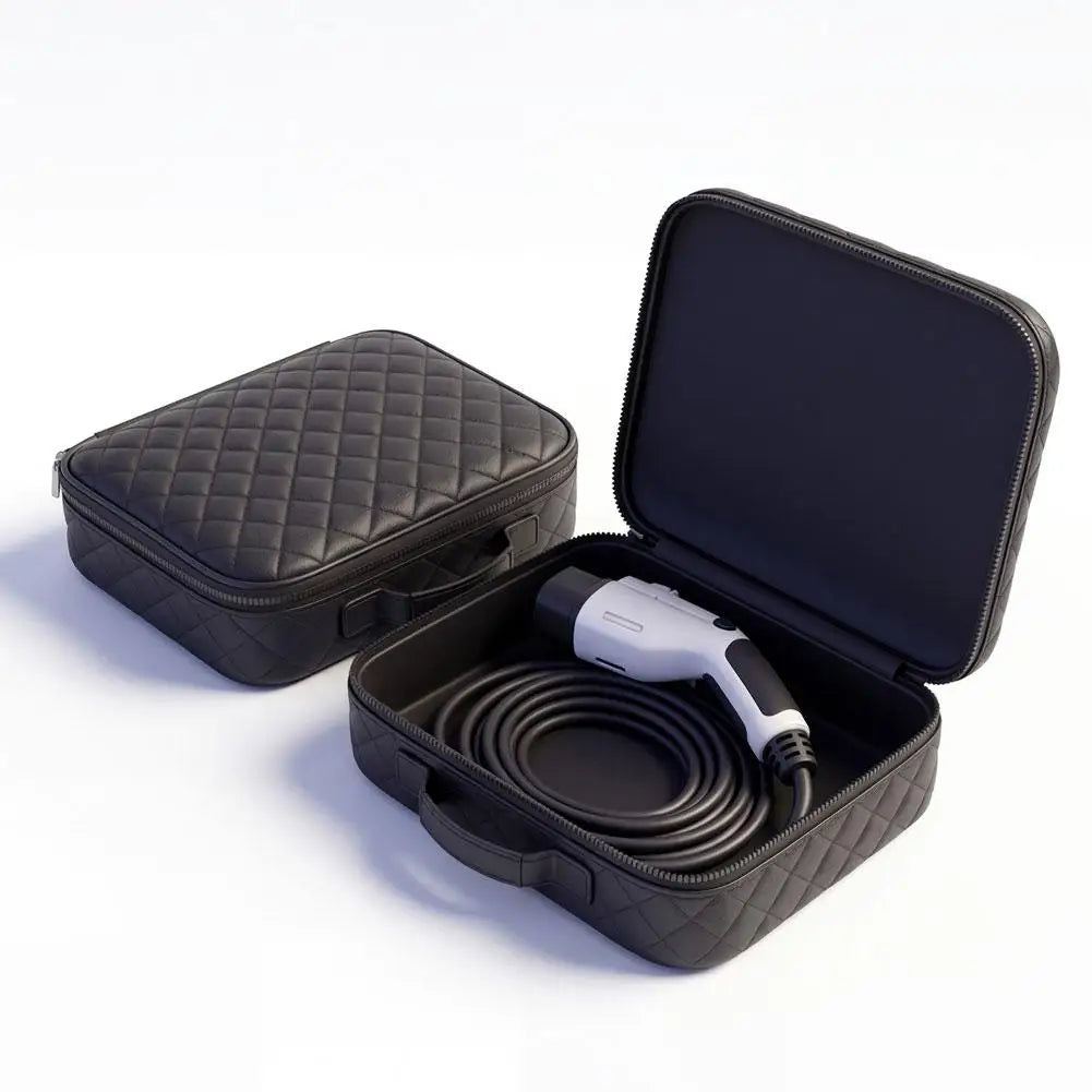 New Energy Vehicle Charging Gun Storage Bag Portable EV Charger Cable Bag Waterproof Auto EV Charging Jumper Storage Bag