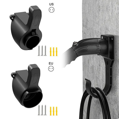 EV Charging Cable Holder Wall-mount Holster Charging Cable Organizer Car Charger Holder Type 1/Type 2 Cable Socket Holder
